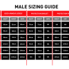 complete male sizing chart