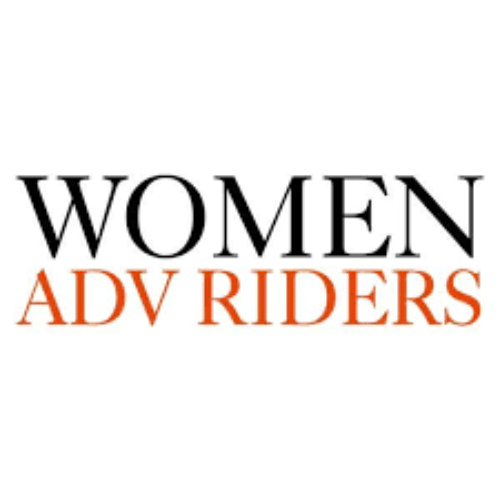 logo of women adv riders with stylized lettering