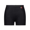 black hip fracture protection underwear with a red and black logo on the waistband